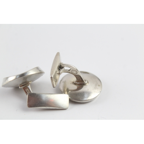 291 - Pair of Sterling Silver Georg Jensen Cufflinks by Nanna Ditzel No. 74B 22g