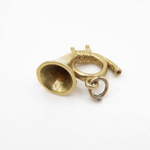 57 - 9ct Gold French Horn Charm (3g)