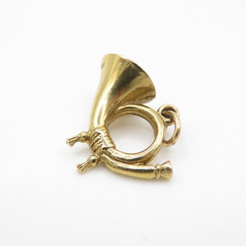 57 - 9ct Gold French Horn Charm (3g)