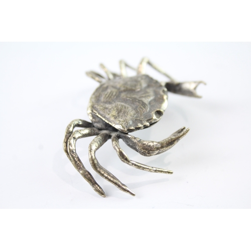 317 - Vintage Stamped .800 Silver Novelty Crab Ornament / Trinket 30g