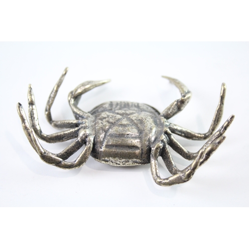 317 - Vintage Stamped .800 Silver Novelty Crab Ornament / Trinket 30g