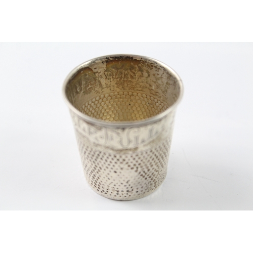 361 - Antique / Vintage .925 Sterling Silver American Novelty Thimble Shot Cup (15g)