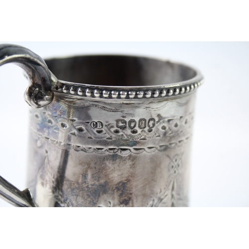 366 - Antique Victoria 1862 London Sterling Silver Christening Drinking Cup (128g)