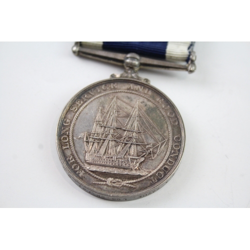 389 - ERII Navy Long Service Medal MX886537 W.A Boyne LDG CK (O) HMS Maidstone