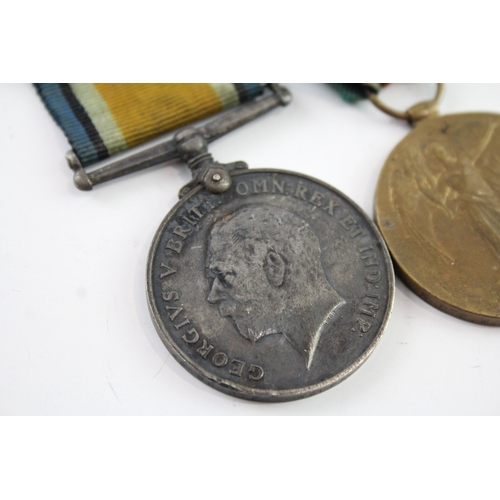 391 - Mounted WW1 Medal Pair 45685 Pte W. Hales S. Wales Borderers