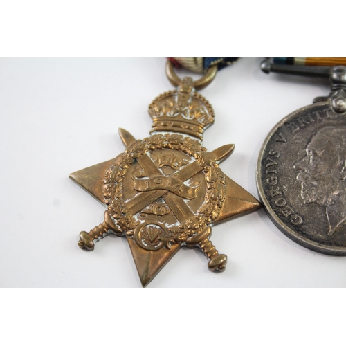 393 - Mounted WW1 1914 Mons Star Medal Trio 5784-6DN5784 Pte-Cpl J. Tregilgas 6Dns