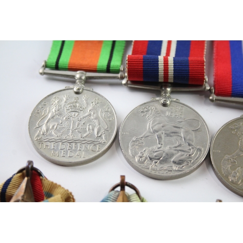 399 - WW2 Medals Inc Atlantic. Africa, Italy, France & Germany Stars, Etc x 10