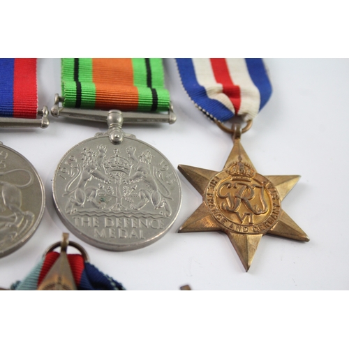 399 - WW2 Medals Inc Atlantic. Africa, Italy, France & Germany Stars, Etc x 10