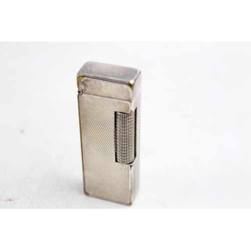 416 - Vintage Dunhill Rollagas Pocket Lighter Silver Plated