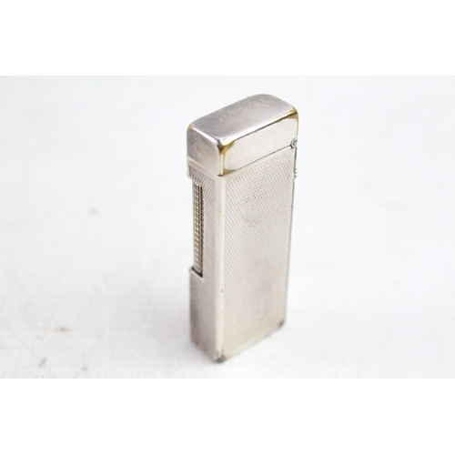 416 - Vintage Dunhill Rollagas Pocket Lighter Silver Plated