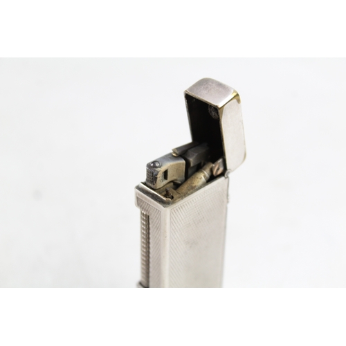 416 - Vintage Dunhill Rollagas Pocket Lighter Silver Plated