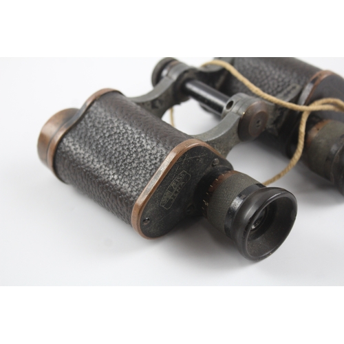 453 - Carl Zeiss Jena D.F. 8x WW2 Binoculars Mechanically Working w/ Gridlines