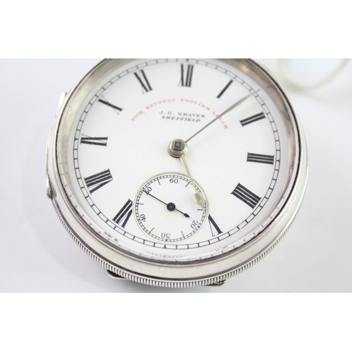 472 - J.G. Graves Sheffield Pocket Watch - Untested