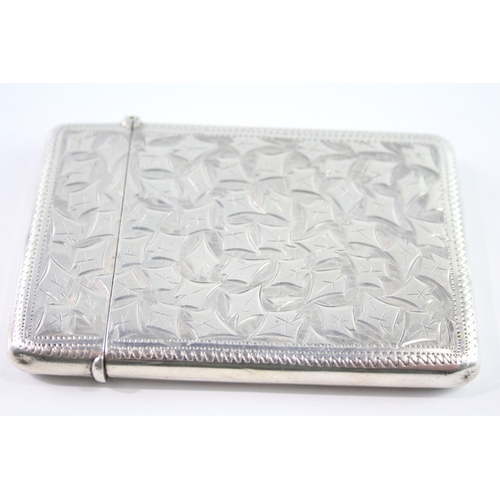 303 - Antique Edwardian 1904 Birmingham Sterling Silver Calling Card Case (66g)