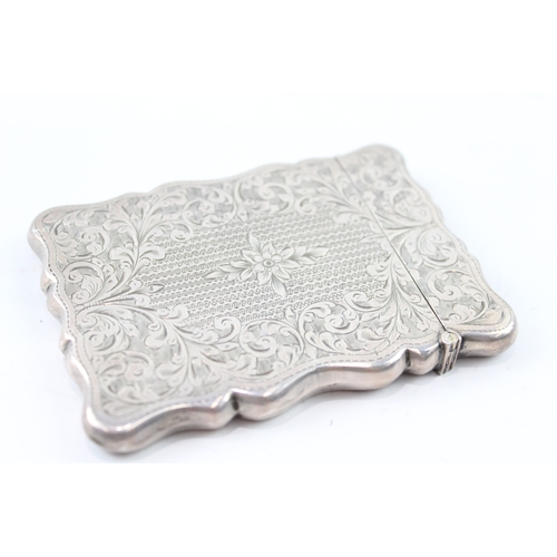 306 - Antique Edwardian 1903 Birmingham Sterling Silver Calling Card Case (66g)