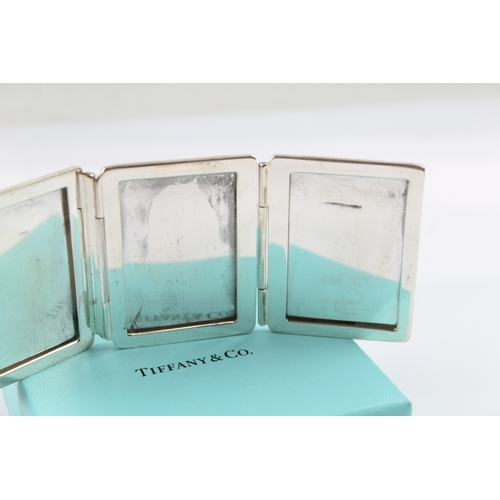 325 - TIFFANY & CO. .925 Sterling Silver Triple Folding Small Photograph Frame 64g