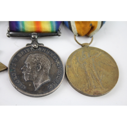 333 - Mounted WW1 1914-15 Star Trio S-10918 Pte JH Williams Gordons