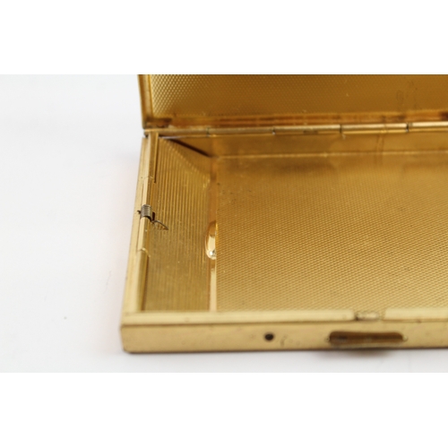 Vintage 1970's GUCCI Gold Tone & Blue Enamel Ladies Cigarette Case