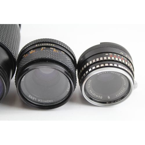 387 - Manual Camera Lenses Inc Hoya, Yashica & Sigma Etc Mechanically Working x 6