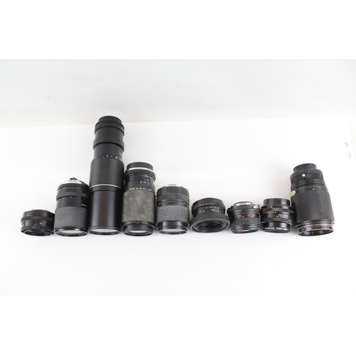 388 - Manual Camera Lenses Inc Miranda, Sigma, Vivitar, Pentacon & Tamron Etc x 10