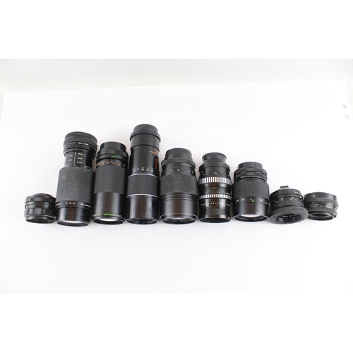 389 - Manual Camera Lenses Inc Meyer-Optik, Ricoh, Vivitar, Pentacon & Helios Etc x 10