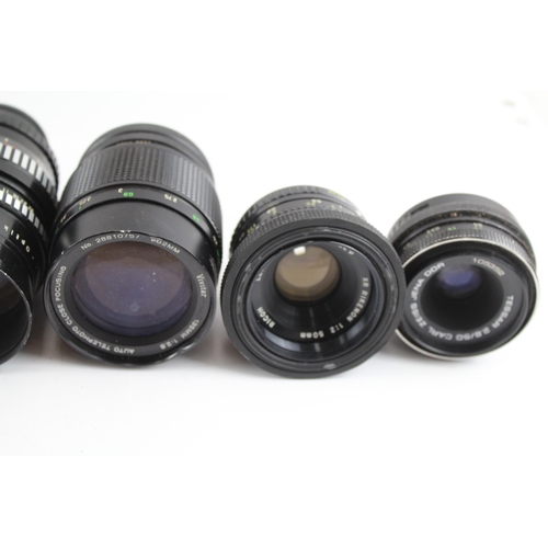 389 - Manual Camera Lenses Inc Meyer-Optik, Ricoh, Vivitar, Pentacon & Helios Etc x 10