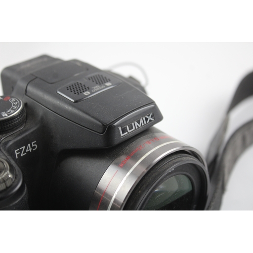 402 - Panasonic Lumix DMC-FZ45 Digital Bridge Camera Working w/ Leica 24x Optical Zoom