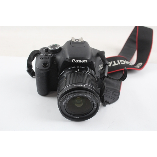 406 - Canon EOS 600D DSLR Digital Camera Working w/ Canon EFS 18-135mm F/3.5-5.6 IS