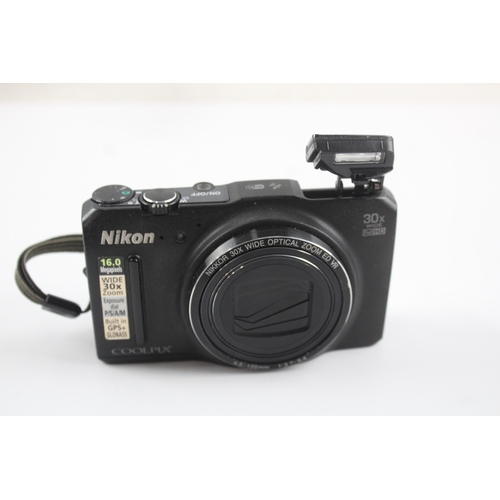 409 - Nikon Coolpix S9700 Digital Compact Camera w/ Nikkor 30x Wide Lens