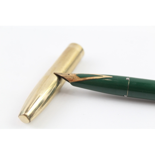 429 - Vintage Sheaffer Imperial Green Fountain Pen w/ 14ct Gold Nib WRITING