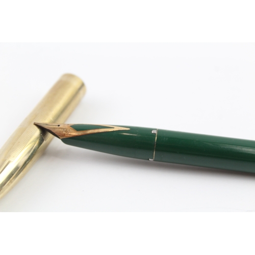 429 - Vintage Sheaffer Imperial Green Fountain Pen w/ 14ct Gold Nib WRITING