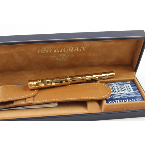 447 - Vintage Waterman Le Lady Gold Plated Ladies Fountain Pen w/ 18ct Nib WRITING