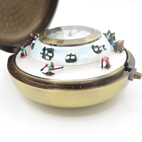 424 - Oversized musical pocket watch