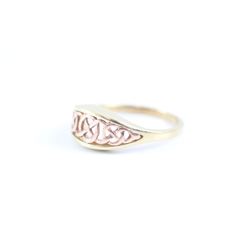 10 - 9ct gold clogau Celtic knot ring (2.7g) Size N