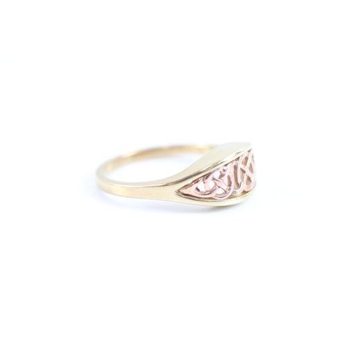 10 - 9ct gold clogau Celtic knot ring (2.7g) Size N