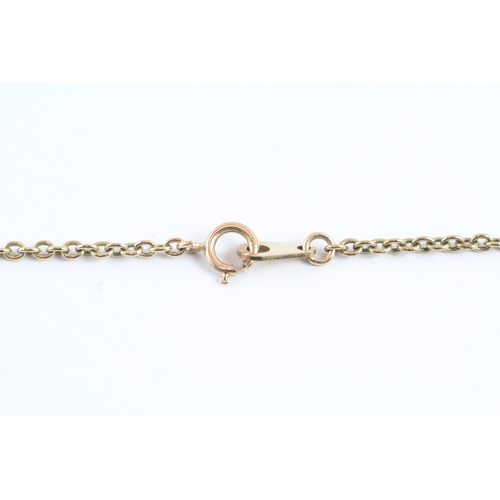 66 - 9ct gold pearl malcom gray necklace (3.6g)