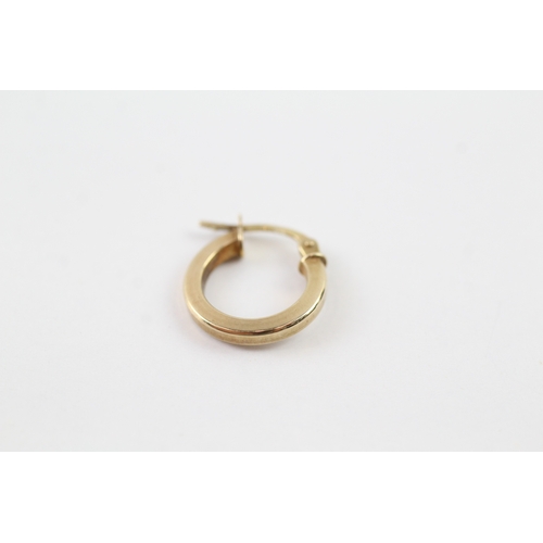 88 - 9ct gold hoop earrings (0.8g)