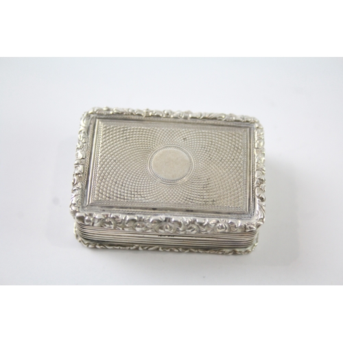 313 - Antique Victorian Hallmarked 1848 London Sterling Silver Vinaigrette Box (34g)