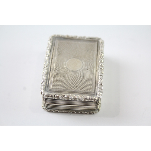 313 - Antique Victorian Hallmarked 1848 London Sterling Silver Vinaigrette Box (34g)