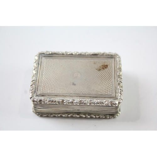 313 - Antique Victorian Hallmarked 1848 London Sterling Silver Vinaigrette Box (34g)