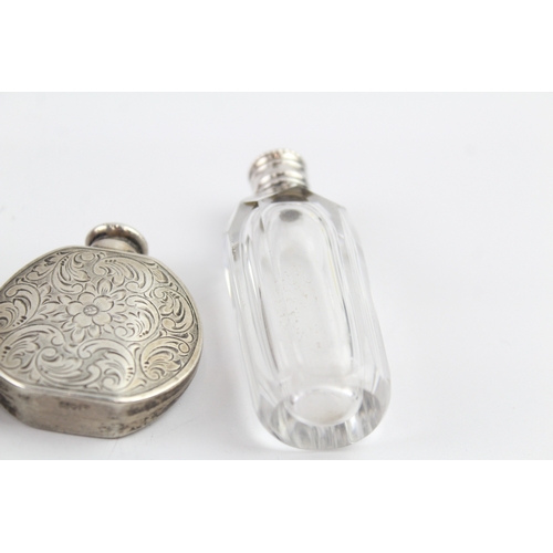 324 - 4 x Antique / Vintage .925 Sterling Silver Ladies Scent / Perfume Bottles (133g)