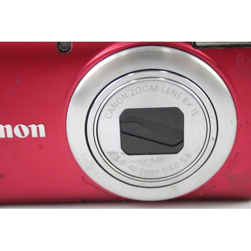 389 - Canon Powershot A4000 IS Digital Compact Camera Working w/ 8x Canon Zoom Lens