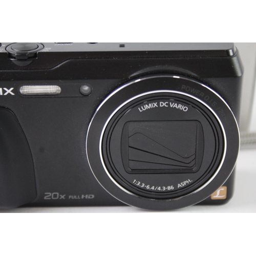 390 - Panasonic Lumix DMC-TZ55 Digital Compact Camera Working w/ 20x Zoom Lens