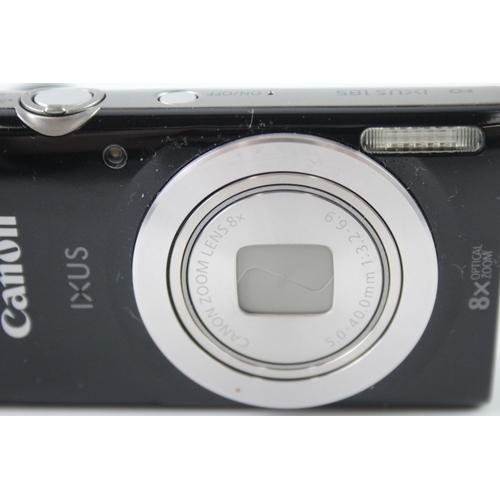 394 - Canon IXUS 185 Digital Compact Camera Working w/ Canon 8x Zoom