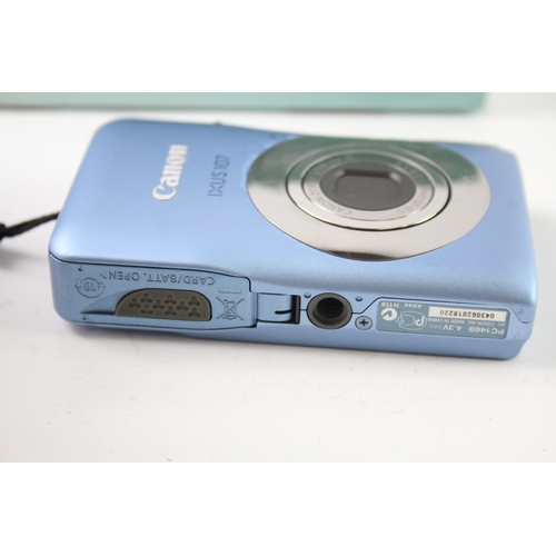 395 - Canon Ixus 107 Digital Compact Camera Working w/ 4 x Zoom & Original Box