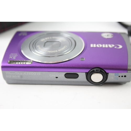 401 - Canon Powershot A3500 IS Digital Compact Camera Working w/ Canon 5x Zoom Lens