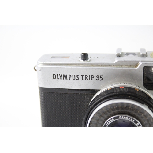 404 - Olympus Trip 35 Vintage Compact Film Camera Working w/ D. Zuiko 40mm F/2.8 Lens