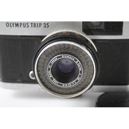 404 - Olympus Trip 35 Vintage Compact Film Camera Working w/ D. Zuiko 40mm F/2.8 Lens