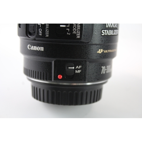 406 - Canon EF 70-300mm F/4-5.6 IS USM Vintage Autofocus Camera Lens Working