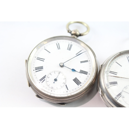 412 - Vintage Mixed Purity Silver Cased Pocket Watches Mechanical UNTESTED